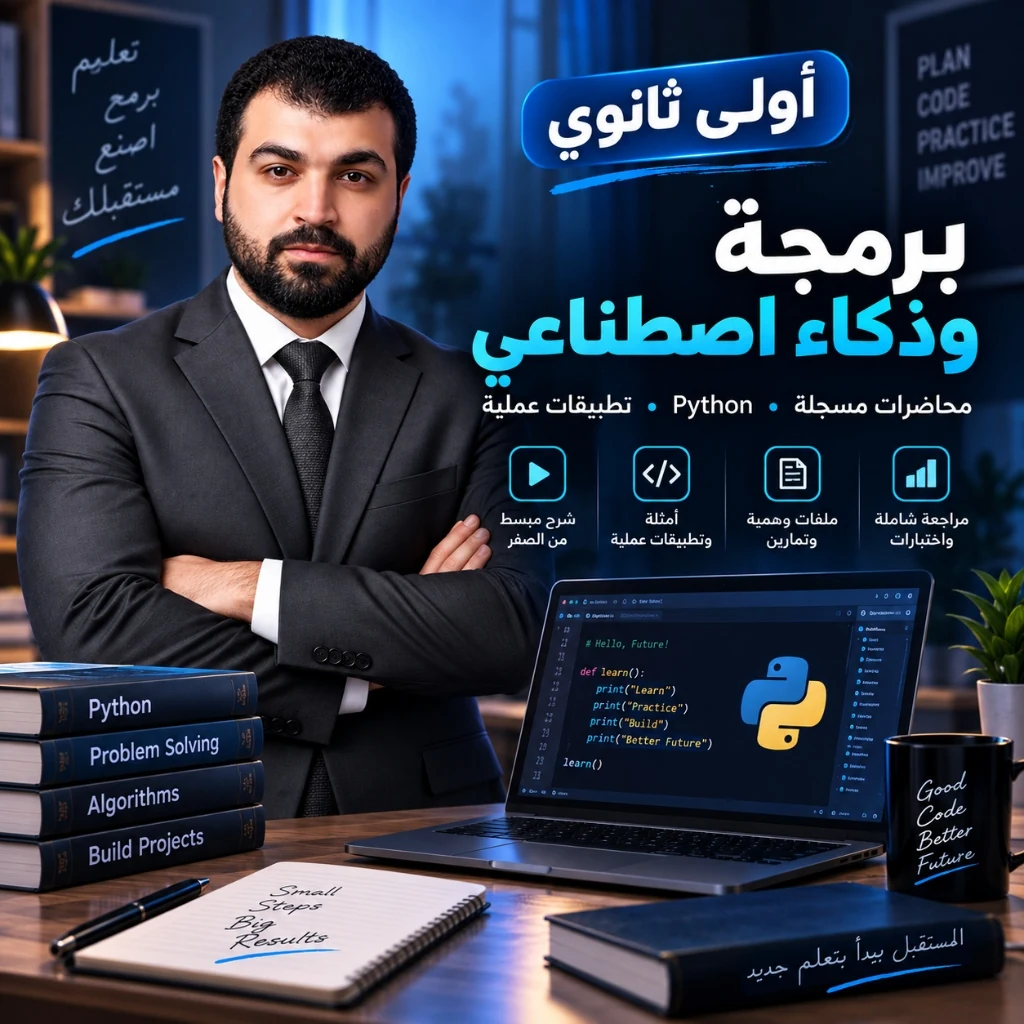 المنهج الوزاري لأولى ثانوي (عربي) — شرح كامل وتقفيل الامتحان